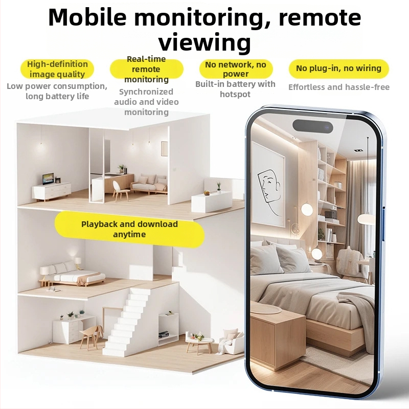 A6 Bežična IP kamera s širokokutnim objektivom, 1080p, bez memorije, domet 10-30 m