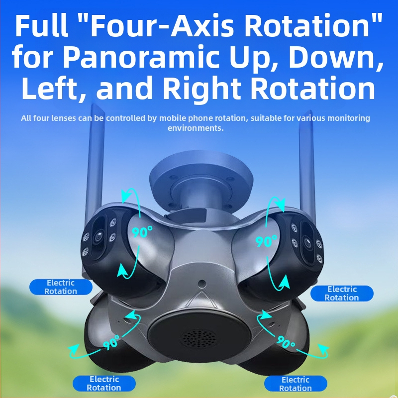 Vonkajšia inteligentná kamera na dohľad s 4 MP, 4 mm objektívom, Wi‑Fi, nočné videnie a ovládanie cez mobilnú aplikáciu