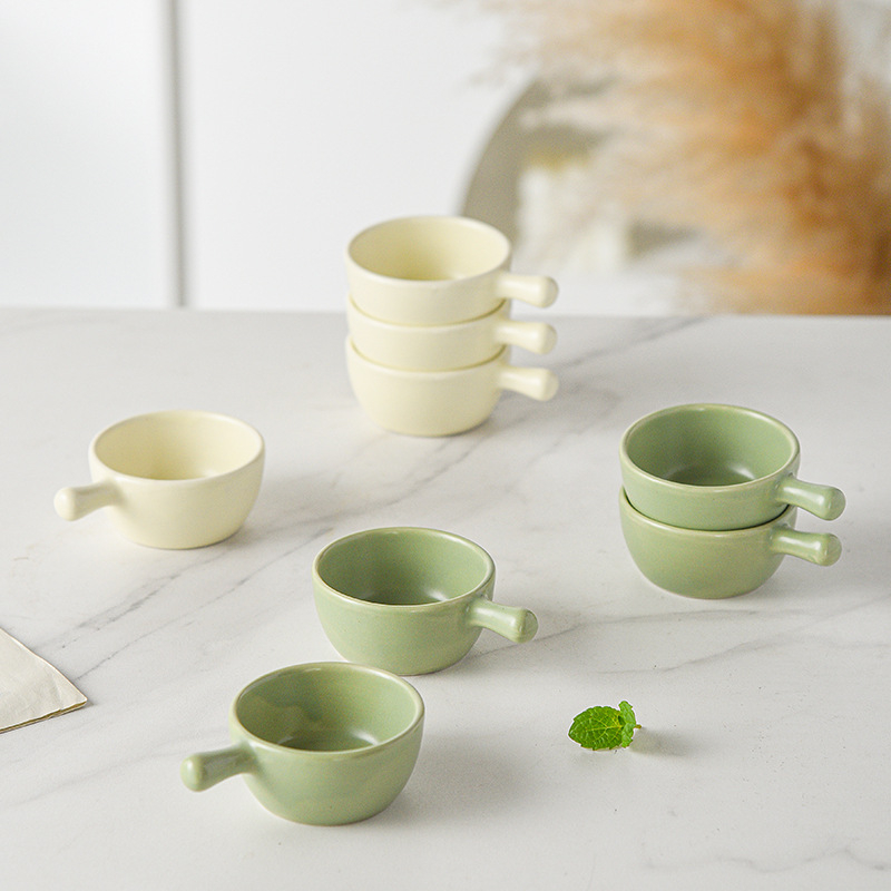 Miska za umake, porcelanska, okrugla, mikrovalno sigurna, mogućnost tiskanja logotipa