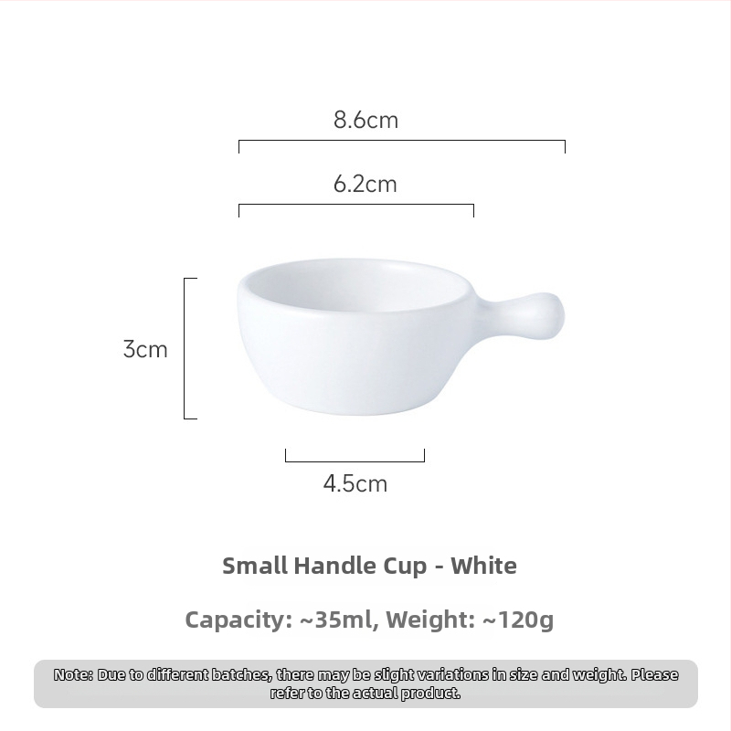 Miska za umake, porcelanska, okrugla, mikrovalno sigurna, mogućnost tiskanja logotipa