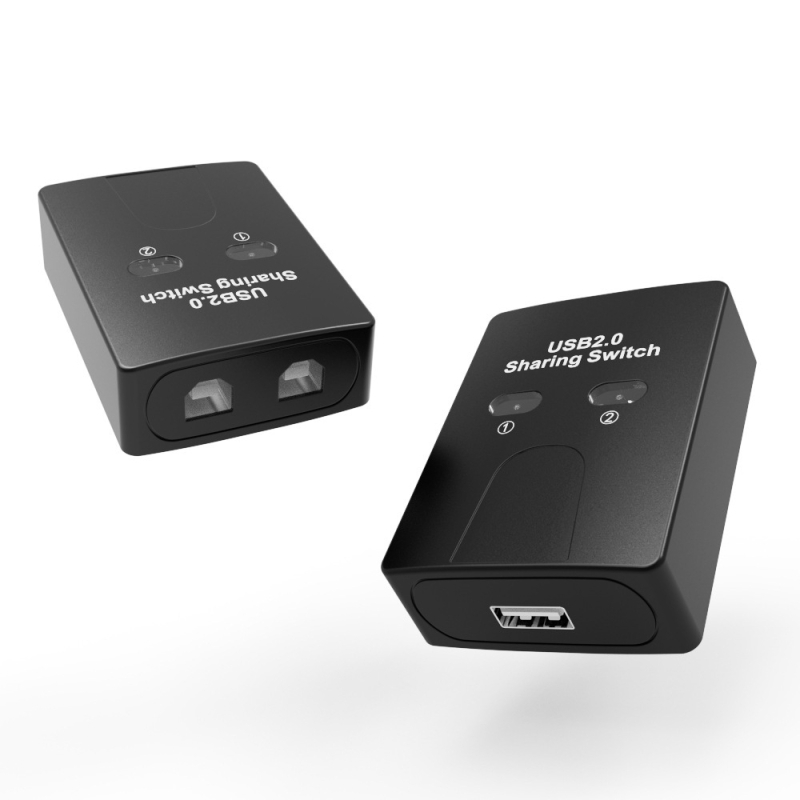 SZHY-LINK KL-SW201 USB 2.0 prekidač za dijeljenje pisača, 2 USB porta, kompatibilan s Windows 7