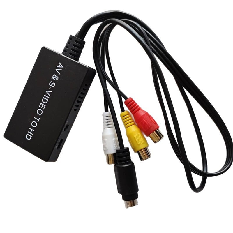 Μετατροπέας CVBS S-Video σε HDMI, 1080P, Μοντέλο Ymqsavs2hd, Τροφοδοτικό περιλαμβάνεται