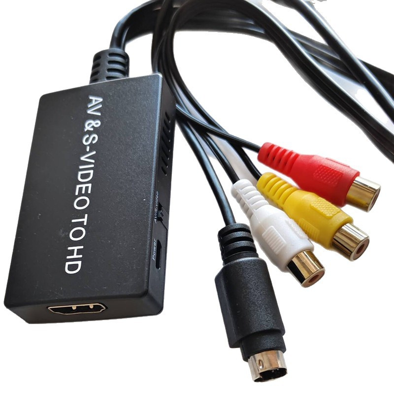 Μετατροπέας CVBS S-Video σε HDMI, 1080P, Μοντέλο Ymqsavs2hd, Τροφοδοτικό περιλαμβάνεται