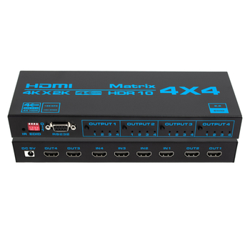 HDMI 4x4 matricijski preklopnik s 4 ulaza/4 izlaza, podrška 4K60Hz, HDCP 2.3, daljinsko buđenje, upravljanje napajanjem