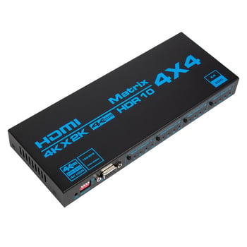 HDMI 4x4 matricijski preklopnik s 4 ulaza/4 izlaza, podrška 4K60Hz, HDCP 2.3, daljinsko buđenje, upravljanje napajanjem