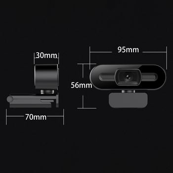 USB web kamera Shadow glossy 2K, maksimalna rezolucija 4K (3840x2160), 4MP senzor, USB 2.0, ugrađeni mikrofon