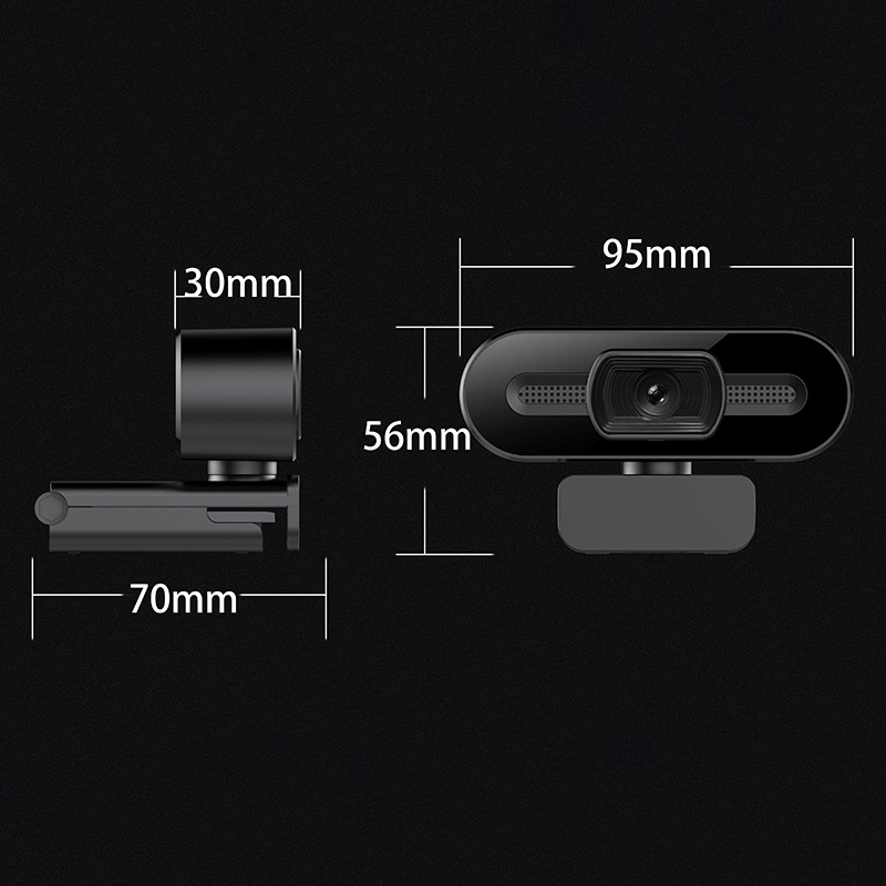 USB web kamera Shadow glossy 2K, maksimalna rezolucija 4K (3840x2160), 4MP senzor, USB 2.0, ugrađeni mikrofon