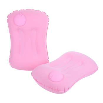 Lidan PVC φλοκωμένο φουσκωτό μαξιλαράκι λαιμού – ταξιδιωτικό μαξιλάρι με προσαρμοζόμενο πάχος