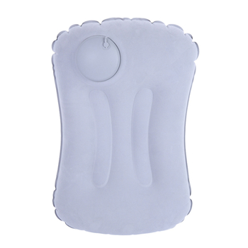 Lidan PVC φλοκωμένο φουσκωτό μαξιλαράκι λαιμού – ταξιδιωτικό μαξιλάρι με προσαρμοζόμενο πάχος