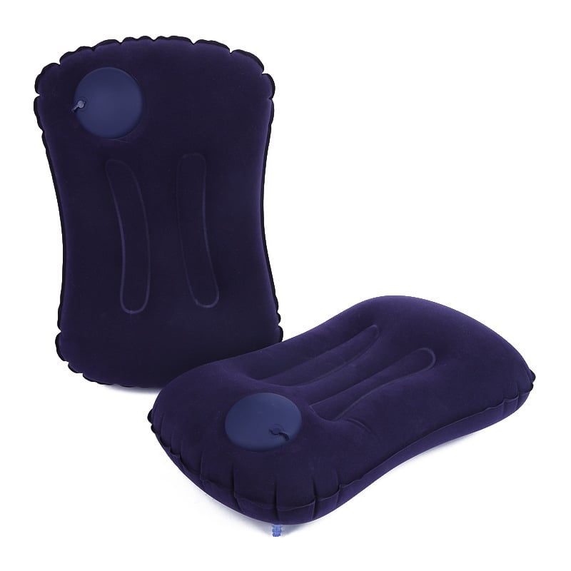 Lidan PVC φλοκωμένο φουσκωτό μαξιλαράκι λαιμού – ταξιδιωτικό μαξιλάρι με προσαρμοζόμενο πάχος