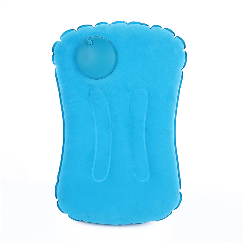 Lidan PVC φλοκωμένο φουσκωτό μαξιλαράκι λαιμού – ταξιδιωτικό μαξιλάρι με προσαρμοζόμενο πάχος