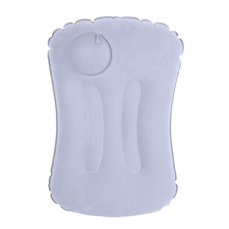 Lidan PVC φλοκωμένο φουσκωτό μαξιλαράκι λαιμού – ταξιδιωτικό μαξιλάρι με προσαρμοζόμενο πάχος