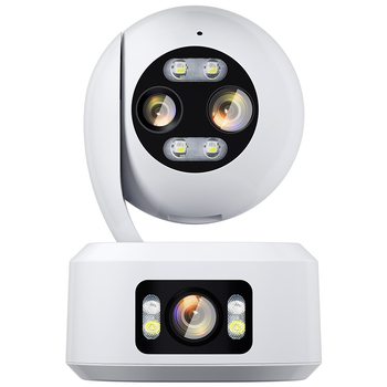Cameră de supraveghere cu două lentile, PTZ interioră, Wi‑Fi, Full HD (0.002 lux, -40°C până la 70°C, 5V, Compensare iluminare de fundal, Alarmă)
