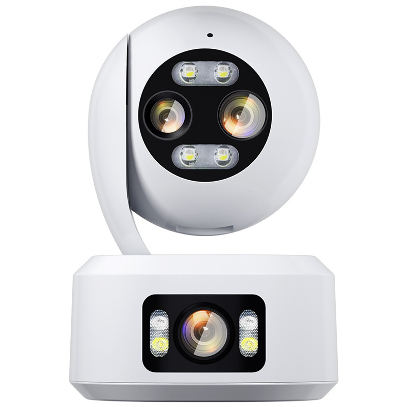Cameră de supraveghere cu două lentile, PTZ interioră, Wi‑Fi, Full HD (0.002 lux, -40°C până la 70°C, 5V, Compensare iluminare de fundal, Alarmă)