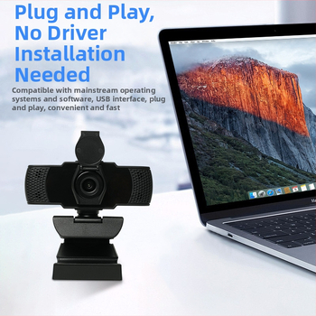 Konferencijska kamera za stolna računala, USB 2.0, 1080p, bez upravljačkog programa, ugrađeni mikrofon, 30fps