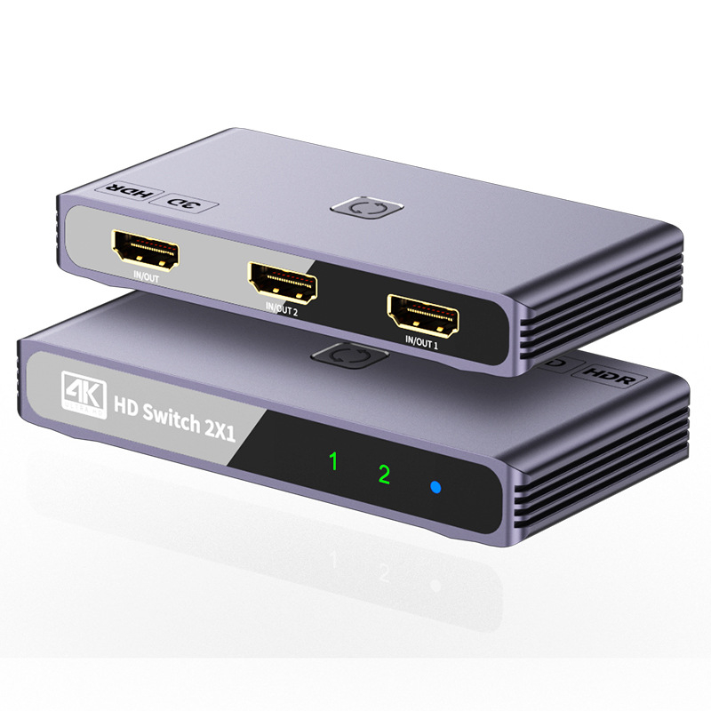 HDMI prekidač/distributer 1x2 – 4K60Hz, 3840x2160@60Hz, audio-video extender, model YC-Q201
