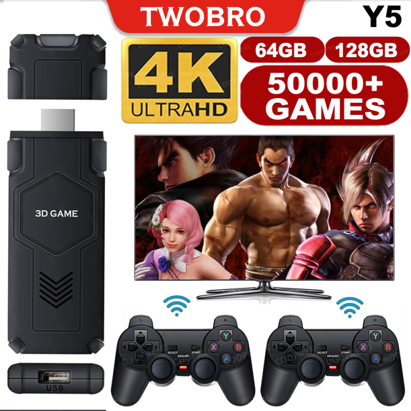 Κονσόλα παιχνιδιών Y5 - PSP εξομοιωτής, HDMI σύνδεση σε τηλεόραση, 4K υποστήριξη, ασύρματο 2.4G multiplayer, ρετρό στυλ