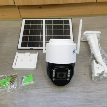 Cameră solară de rețea Okampro, înregistrare 24h, exterior, obiectiv 3,6 mm, ABS