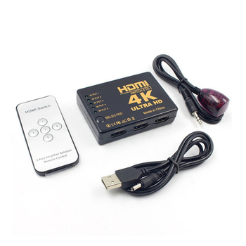 HDMI prekidač 5 u 1, 4K, IR daljinsko upravljanje