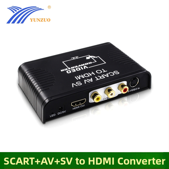 SCART na HDMI pretvarač s ulazima AV i S-Video, 1080p, model HY-209-V0-B-X