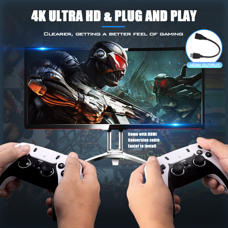 M8Pro kućna gaming konzola — bežična veza, 64 GB memorije, USB sučelje, RPG igre, emulator operativnog sustava