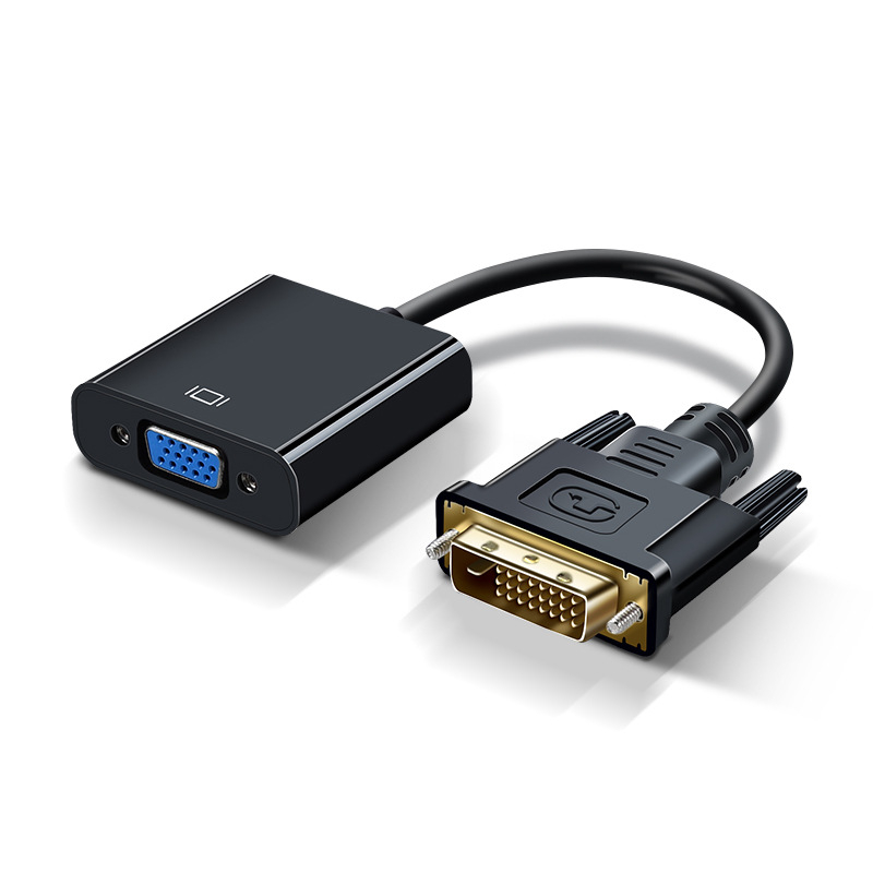 DVI na VGA adapter, DVI muški na VGA ženski, 1080P rezolucija, za računalo/televizor/projektor