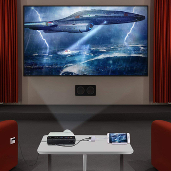 Comutator HDMI pentru dispozitive Apple — model L-8, oglindire 1080p a ecranului de pe iPhone/tabletă către TV/proiector