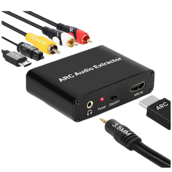 ARC audio adapter za HDMI ARC, optički i koaksijalni zvuk, izlaz 3.5 mm, konverter