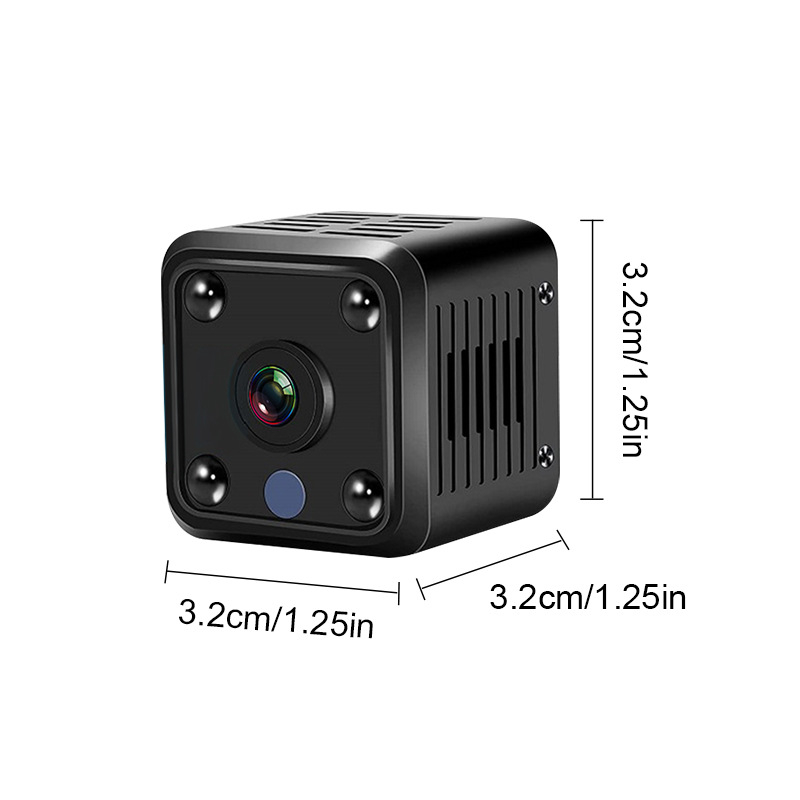 X6 Безжична домашна охранителна камера с нощно виждане (Wi‑Fi; TF карта; ABS корпус; 1–3 часа живот на батерията)