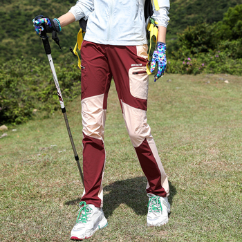 Pantaloni de damă, uscați rapid – țesătură din amestec de fibre chimice, absorbția umezelii, pentru alergare, ciclism, drumeții și camping