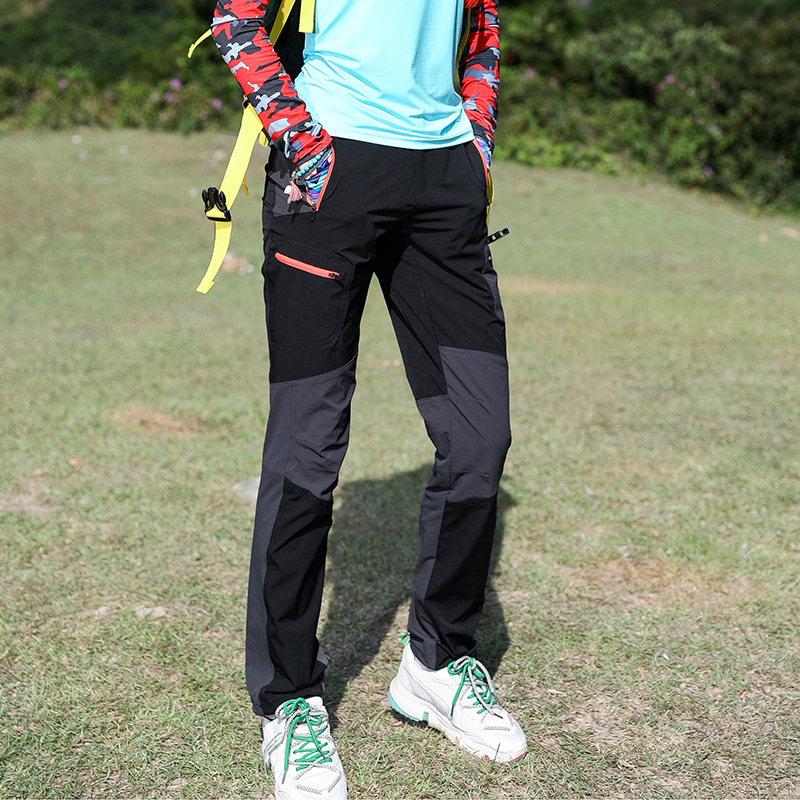 Pantaloni de damă, uscați rapid – țesătură din amestec de fibre chimice, absorbția umezelii, pentru alergare, ciclism, drumeții și camping