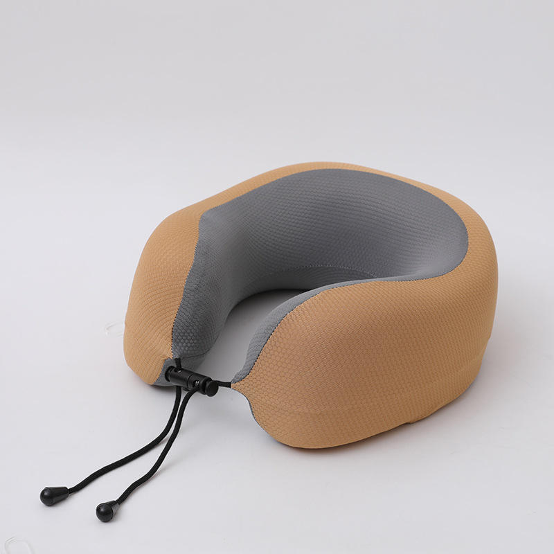 Pernă cervicală U din spumă cu memorie (material tricotat; portabil; multifuncțional)