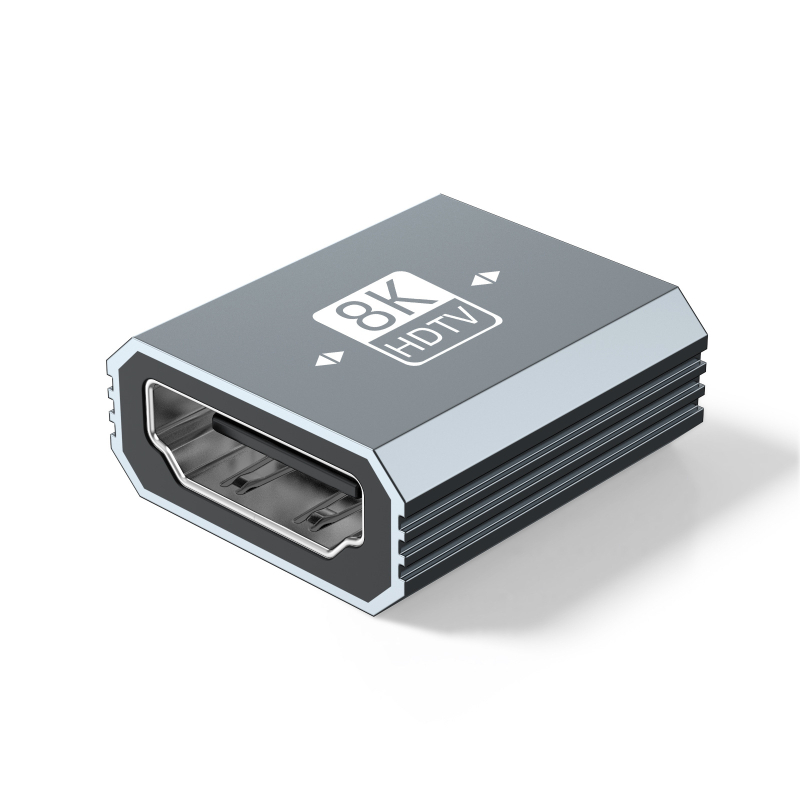 Cablu de prelungire HDMI femelă–femelă, HDMI 2.1, 8K60, 2 cm, pentru proiector, cameră, TV și monitor de calculator