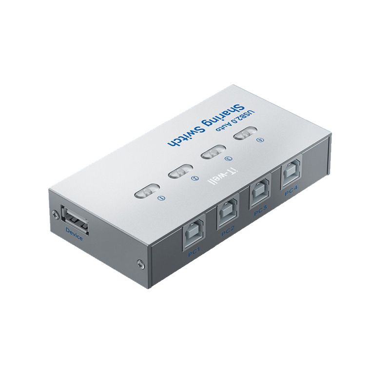 iT-well IT-104AU comutator USB pentru imprimantă partajată, 4 porturi