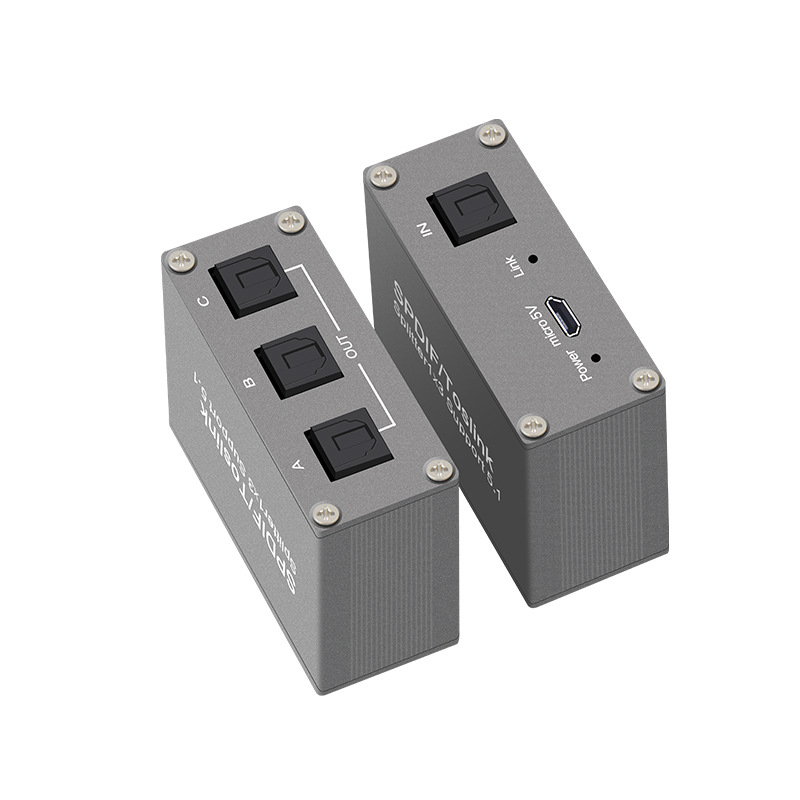 FS-T-115 Divizor audio optic digital TOSLINK 1 intrare 3 ieșiri (Dolby Digital, DTS 5.1)