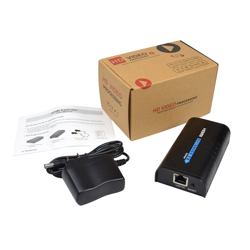 HDMI produživač preko RJ45, 120 m, 1080p/720p, upravljanje napajanjem