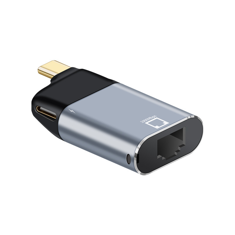 Type-C HDTV/VGA Gigabit RJ45 video adapter, 4K60Hz, druga generacija konverzijske glave