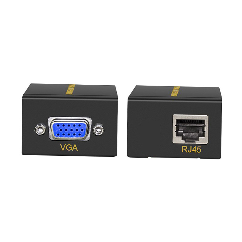 Extender VGA prin RJ45 până la 60 m, rezoluție HD, SKU312, OEM/brand privat, suportă distribuție în lanț