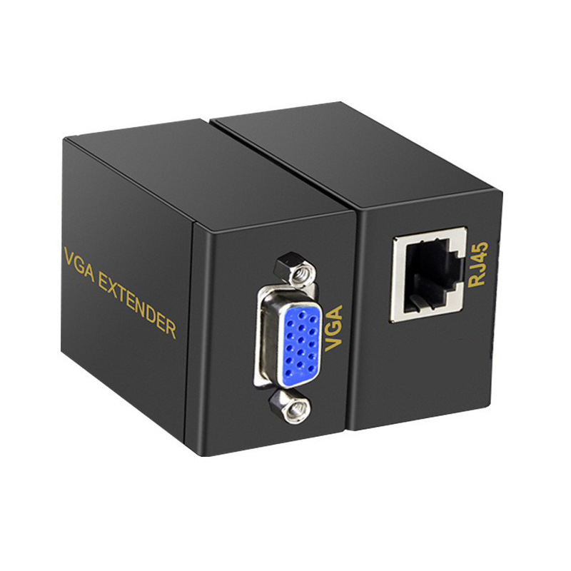 Extender VGA prin RJ45 până la 60 m, rezoluție HD, SKU312, OEM/brand privat, suportă distribuție în lanț