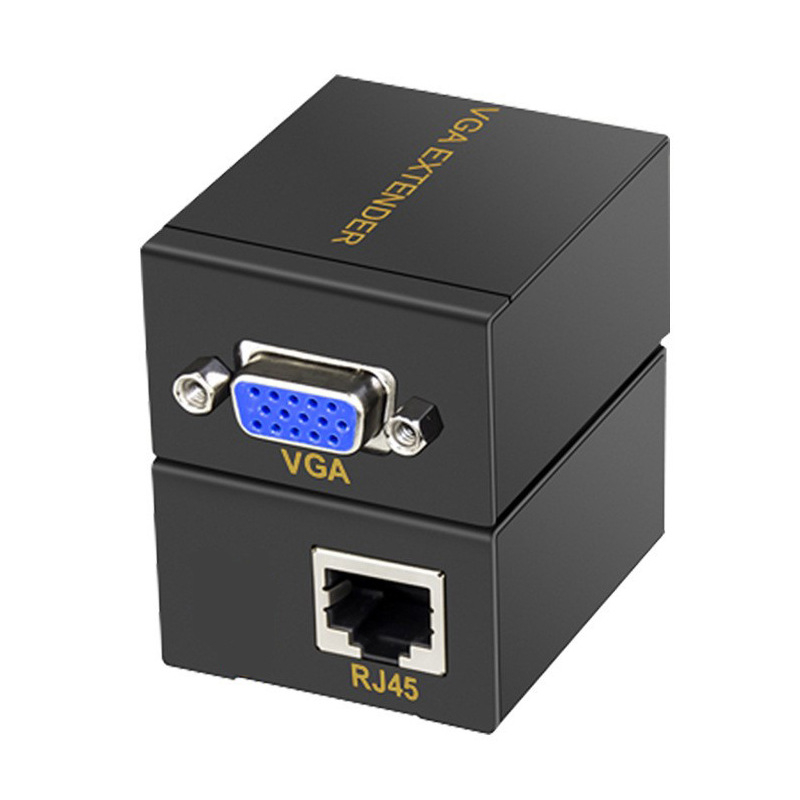 Extender VGA prin RJ45 până la 60 m, rezoluție HD, SKU312, OEM/brand privat, suportă distribuție în lanț