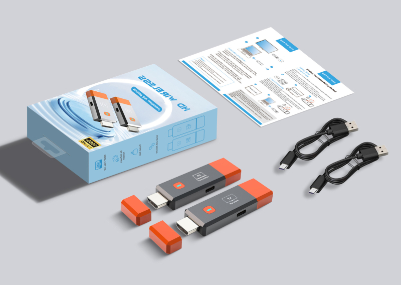 HDMI bežični pošiljatelj i prijemnik (50 m, prenosni) extender — 1080P, Windows kompatibilan, model GT_hdwl50_mate1_h1