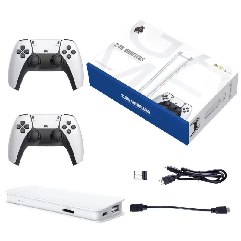 Igraća konzola s bežičnim 2.4G, HDMI izlaz, 64GB memorije, PS1 kompatibilnost za dva igrača