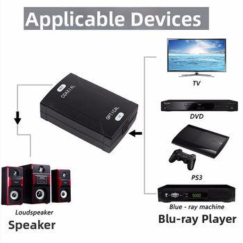 Audiophile digitalni dekoder zvuka SPDIF, optičko vlakno na koaksijalni izlaz