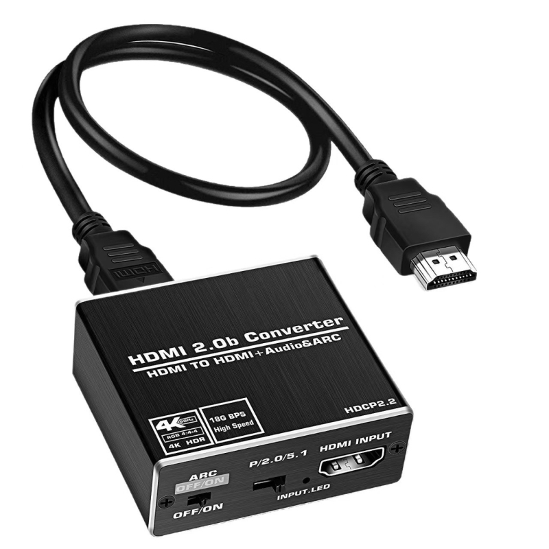 HDMI 2.0 audio ekstraktor s video-sinhronizacijom, 4K60Hz, HDCP2.2, Dolby Atmos