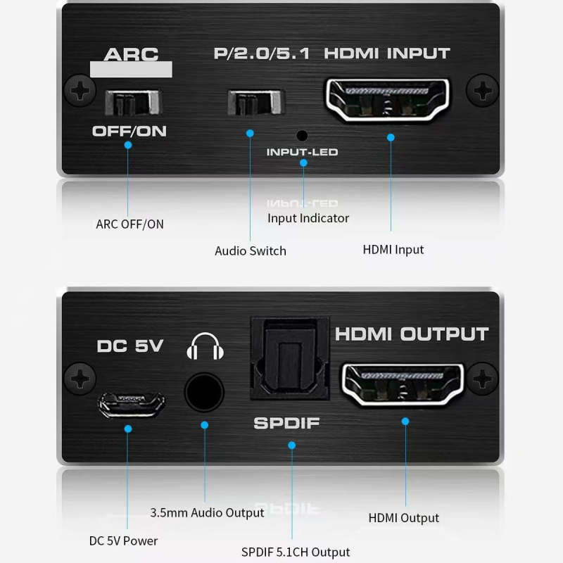 HDMI 2.0 audio ekstraktor s video-sinhronizacijom, 4K60Hz, HDCP2.2, Dolby Atmos