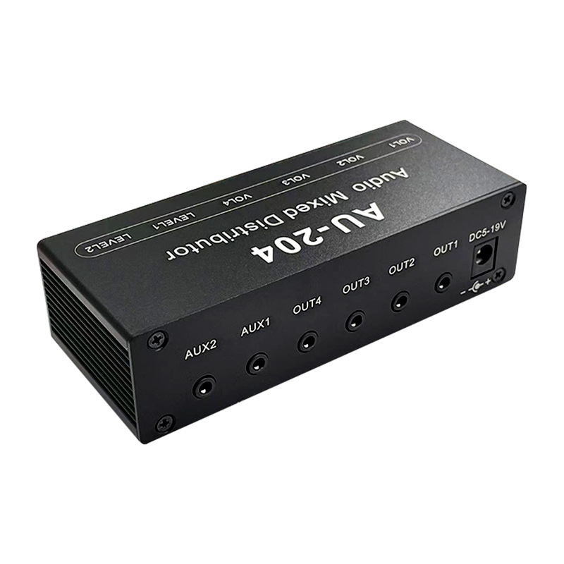 Audio distribucija AU-204, stereo 3,5 mm, s 2 ulaza i 4 izlaza