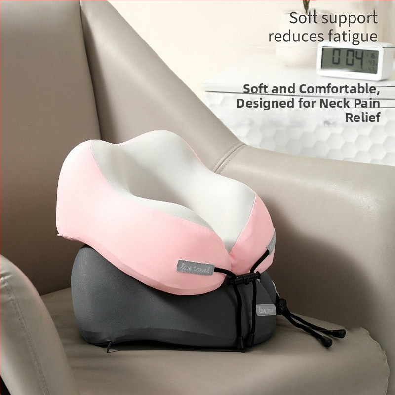 Perne de gât de călătorie în formă U cu spumă cu memorie, material Nylon Ice Silk, Yinwei, Greutate ≤0.5 kg