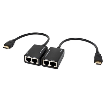 Extender HDMI 30 m, transmisie RJ45, rezoluție 1920x1080
