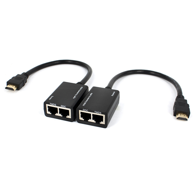 Extender HDMI 30 m, transmisie RJ45, rezoluție 1920x1080