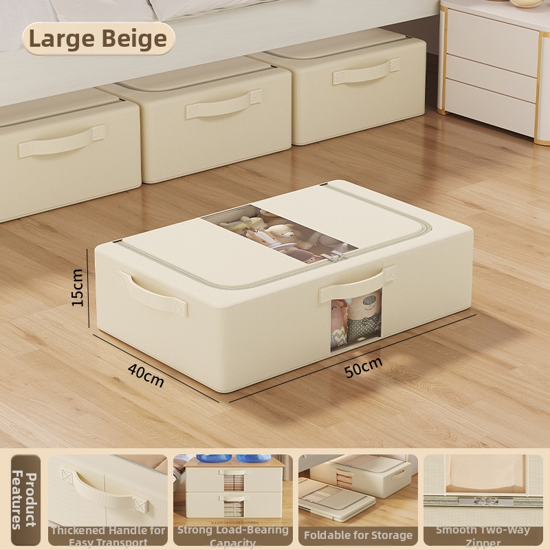 Úložná skrinka pod posteľou — skladacia z polyesterového materiálu, objem 70–80 L, prenosná, model SNX4054